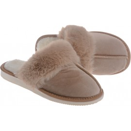 KAPCIE PANTOFLE DAMSKIE ZAKRYTE Z FUTERKIEM CIEPŁE